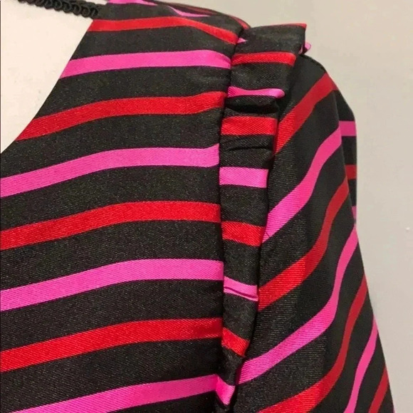 Talbots Multicolored Striped Blouse 3/4 - Picture 2 of 5